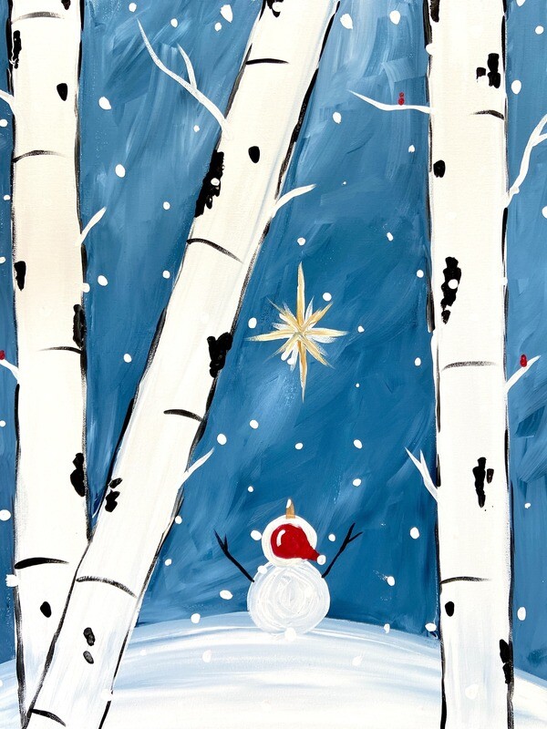 Snowman In Woods Take and Make Paint Kits