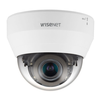 Hanwha Wisenet 4MP Indoor Dome Camera, H.265, 20fps, WDR, 20m IR, 2.8-12mm, White : HAN-QND-7080RW