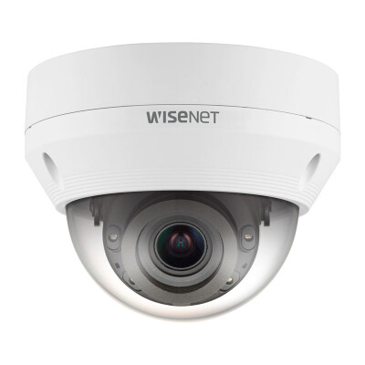 Hanwha Wisenet 4MP Outdoor Dome Camera, H.265, 20fps, WDR, 30m IR, 2.8-12mm, White : HAN-QNV-7080RW