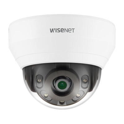 Hanwha Wisenet 4MP Indoor Dome Camera, H.265, 20fps, WDR, 20m IR, 2.8mm, White : HAN-QND-7010RW