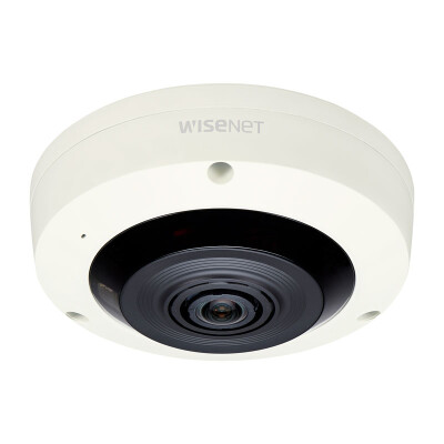 Hanwha Wisenet 6MP Indoor Fisheye Camera, H.265, 30fps, 120dB WDR, 15m IR, 1.6mm : HAN-XNF-8010R