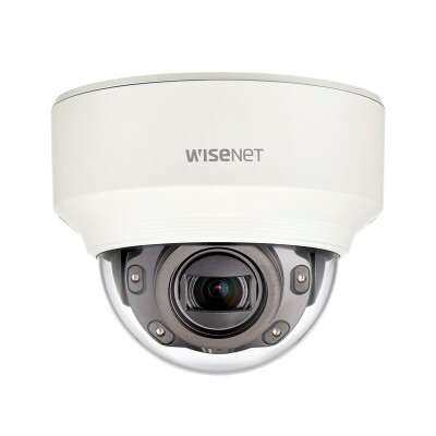 Hanwha Wisenet 2MP Indoor Dome Camera, H.265, 60fps, 150dB WDR, 30m IR, 2.8-12mm : HAN-XND-6080RV