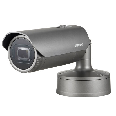 Hanwha Wisenet 2MP Outdoor Bullet Camera, Extralux, 60fps, WDR, 70m IR, 4.1-16.4mm : HAN-XNO-6085R