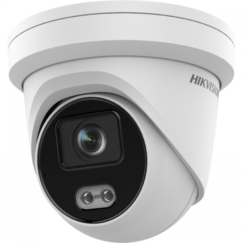 Hikvision DS-2CD2347G2-LU 4MP Gen2 Outdoor ColorVu Turret Camera with Acusense & Mic 30m White LED 2.8mm
