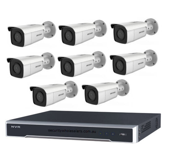 6MP 8CH Hikvision CCTV Kit: 8 x EXIR Bullet Cameras + 8CH NVR