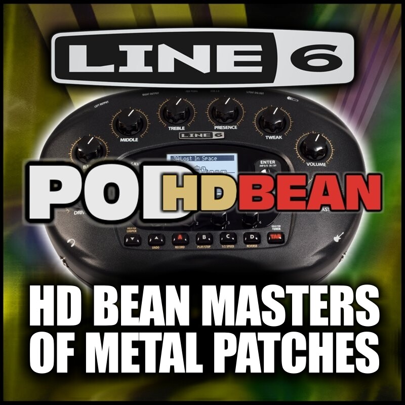 Pod HD-BEAN Masters of Metal Custom Artists Patches