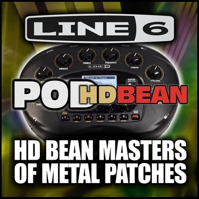 Pod HD-BEAN Masters of Metal Custom Artists Patches