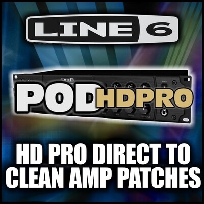 Pod HD-PRO Direct to Clean Amp Patches