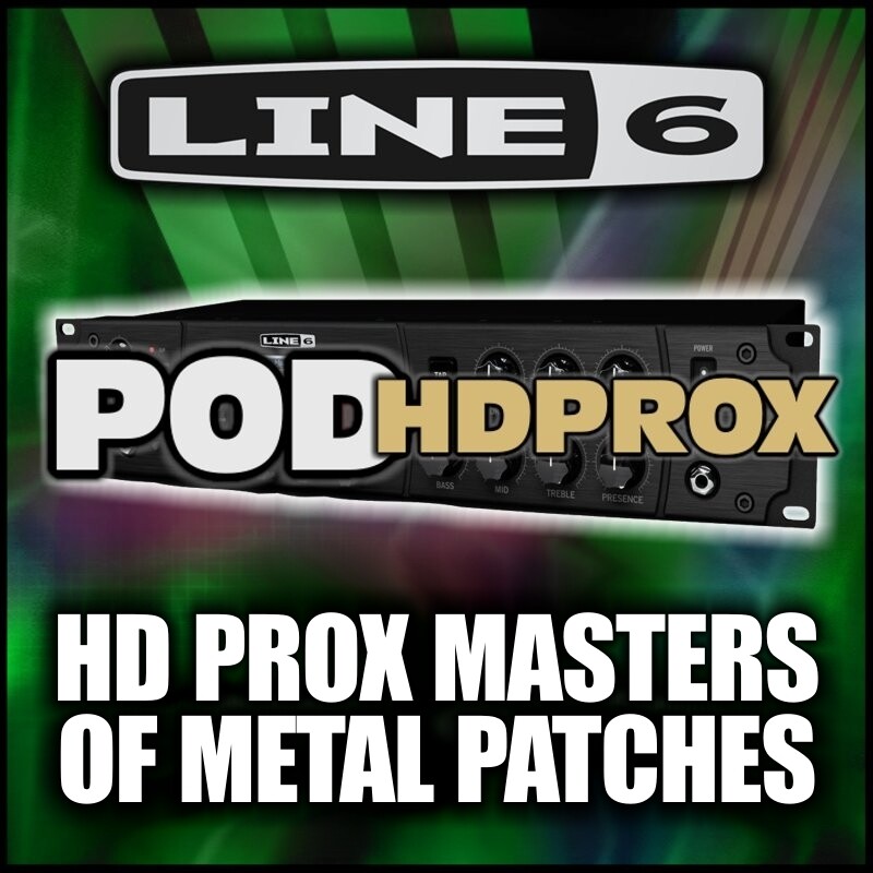 Pod HD-PRO-X Masters of Metal Custom Artists Patches