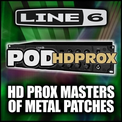 Pod HD-PRO-X Masters of Metal Custom Artists Patches