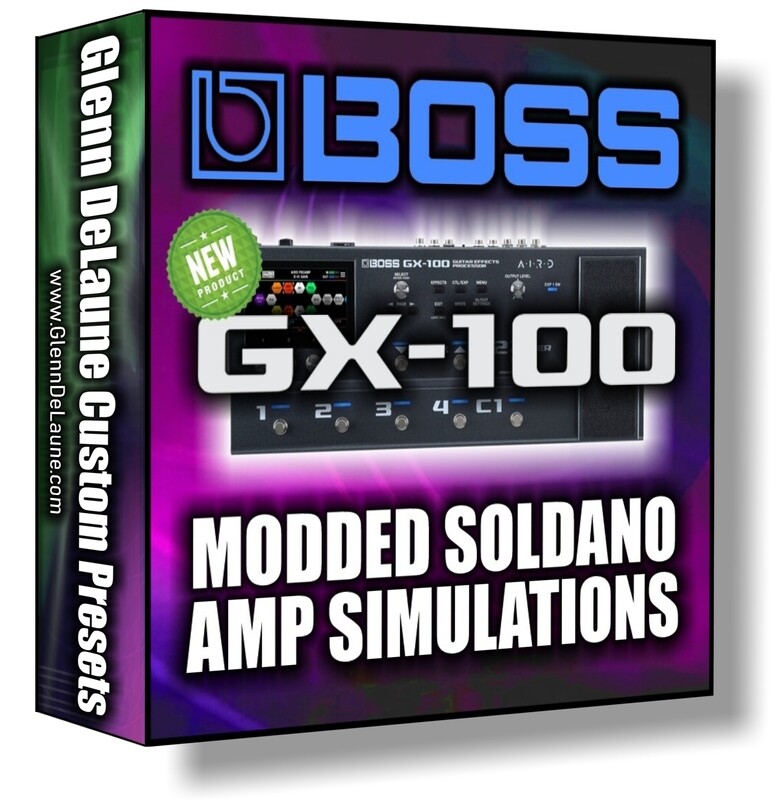 Boss GX-100 Modded Soldano X88R Preamp Presets Bundle