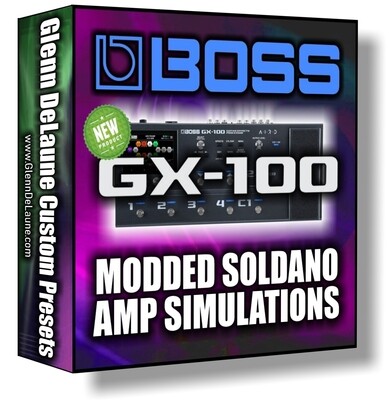 Boss GX-100 Modded Soldano X88R Preamp Presets Bundle