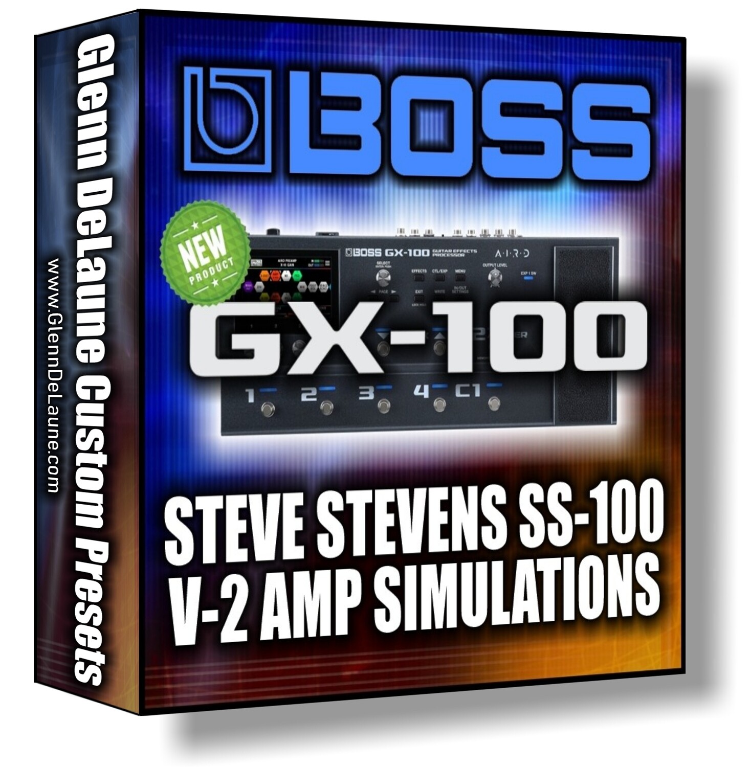 Boss GX-100 Steve Stevens Signature SS-100 V-2 Amp Simulations
