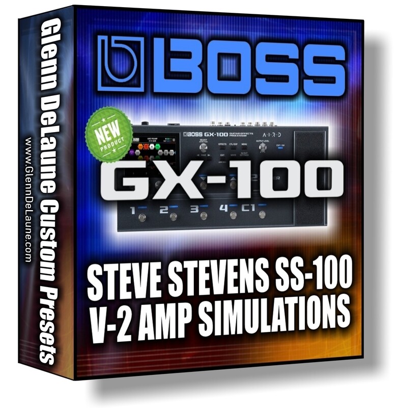 Boss GX-100 Steve Stevens Signature SS-100 V-2 Amp Simulations