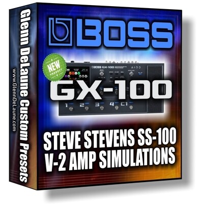 Boss GX-100 Steve Stevens Signature SS-100 V-2 Amp Simulations