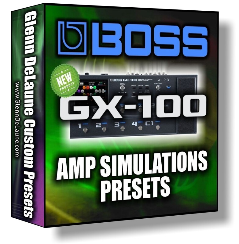 Boss GX-100 Amp Simulations &amp; Cab IR&#39;s Volume 1