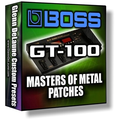 Boss GT-100 Masters of Metal Artists Patches