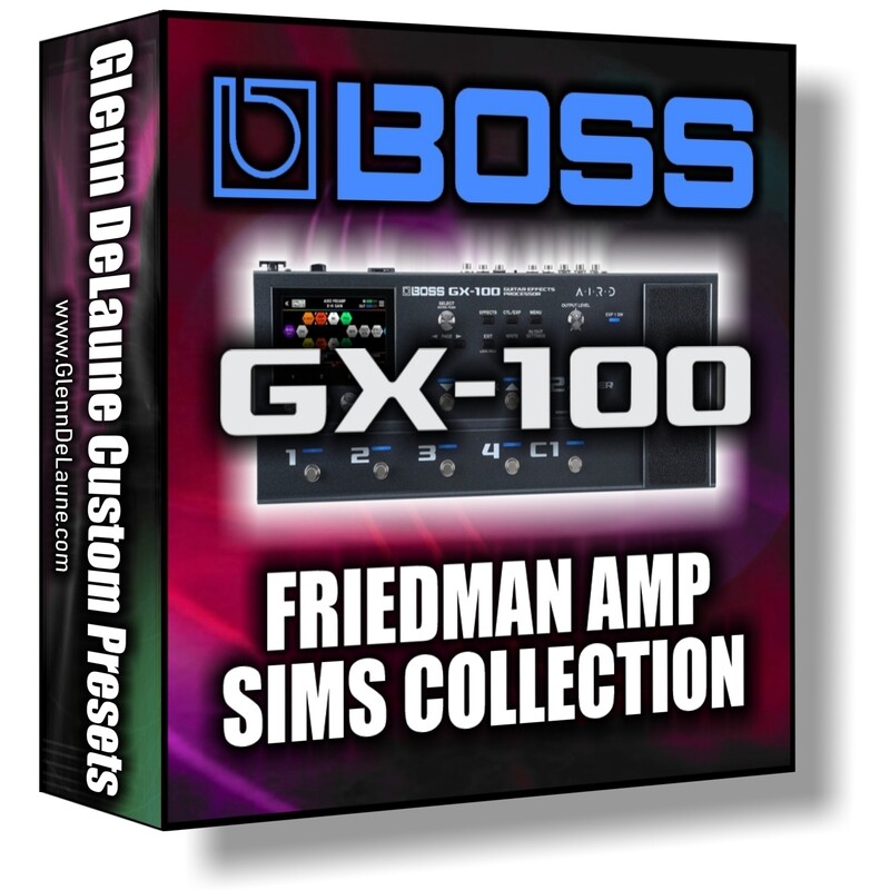 Boss GX-100 Friedman Amp Simulations Bundle