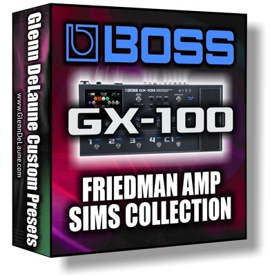 Boss GX-100 Friedman Amp Simulations Bundle