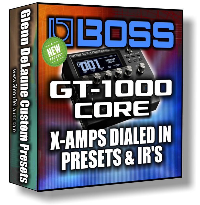 Boss GT-1000 CORE X-Amps Dialed In Bundle