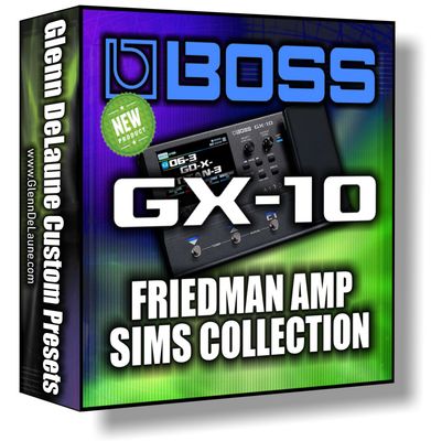 Boss GX-10 Friedman Amp Simulations Bundle