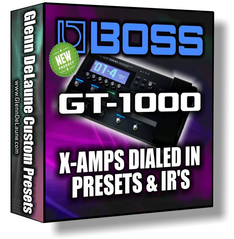 Boss GT-1000 X-Amps Dialed In Bundle