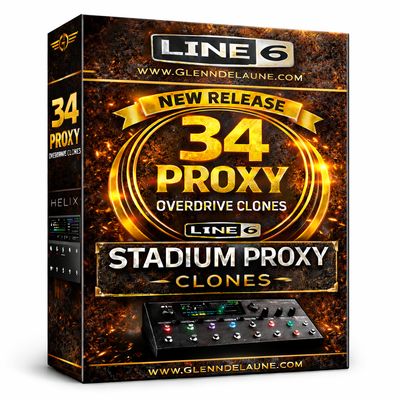 Helix STADIUM - OVERDRIVE PROXY CLONE PACK 1 - 14 PEDALS - 34 PROXY FILES