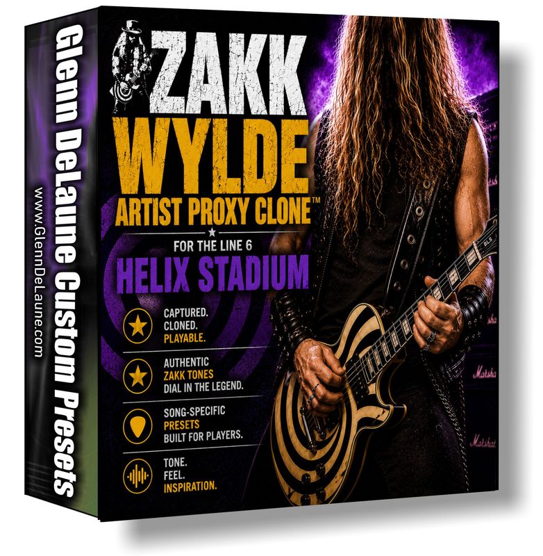 Line 6 Helix Stadium NEW ZAKK WYLDE ARTIST PROXY CLONE PRESET