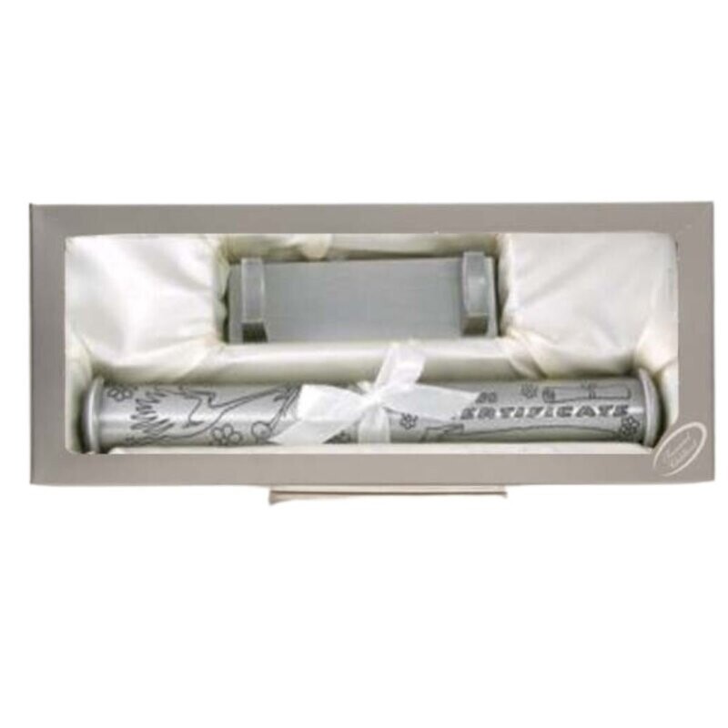 BIRTH Certificate Holder & Stand (Pewter Finish)