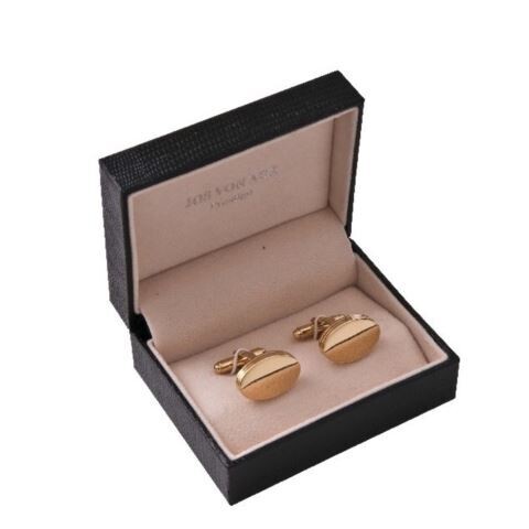 Classic Oval Gold Plated Cufflinks