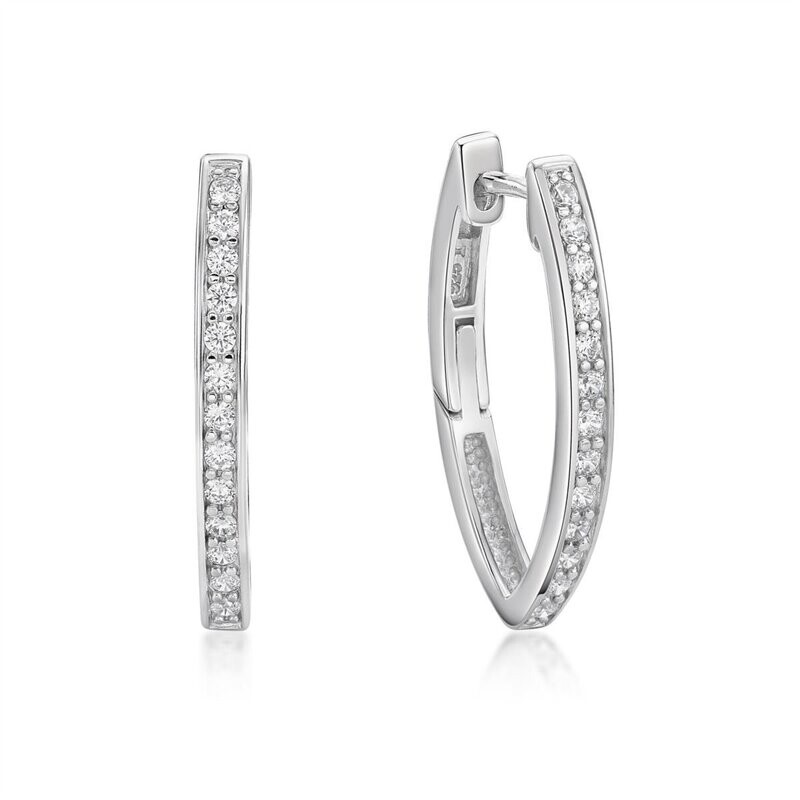 Huggie Marquise Shape CZ