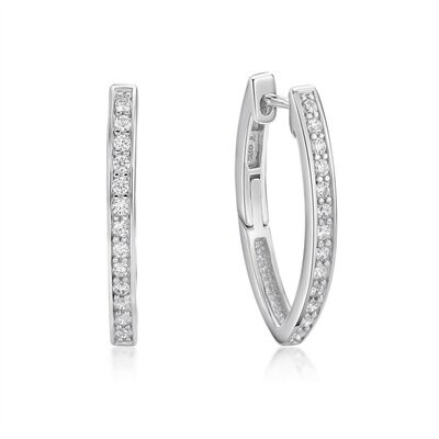 Huggie Marquise Shape CZ