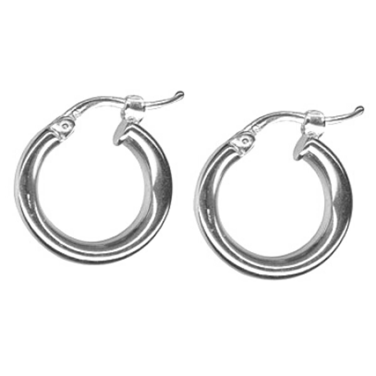 Sterling Silver 3mm Plain Hoops