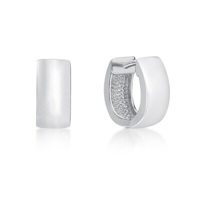 Sterling Silver 'U' Shape Huggie Earring Sterling Silver 'U' Shape Huggie Earring