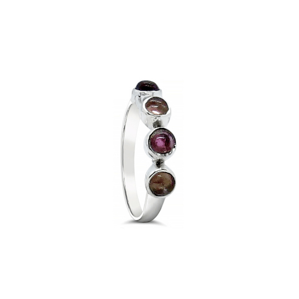 Sterling Silver Pink Tourmaline Ring