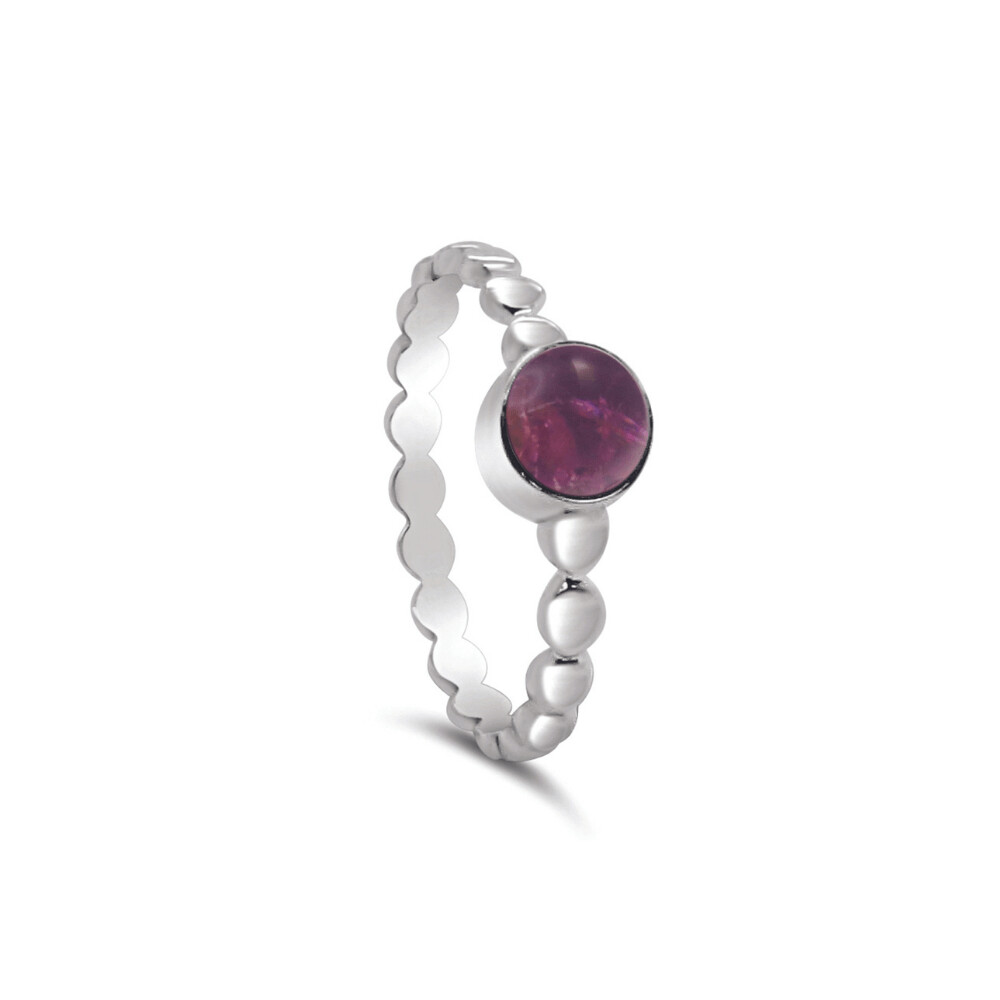 Sterling Silver Pink Tourmaline Ring