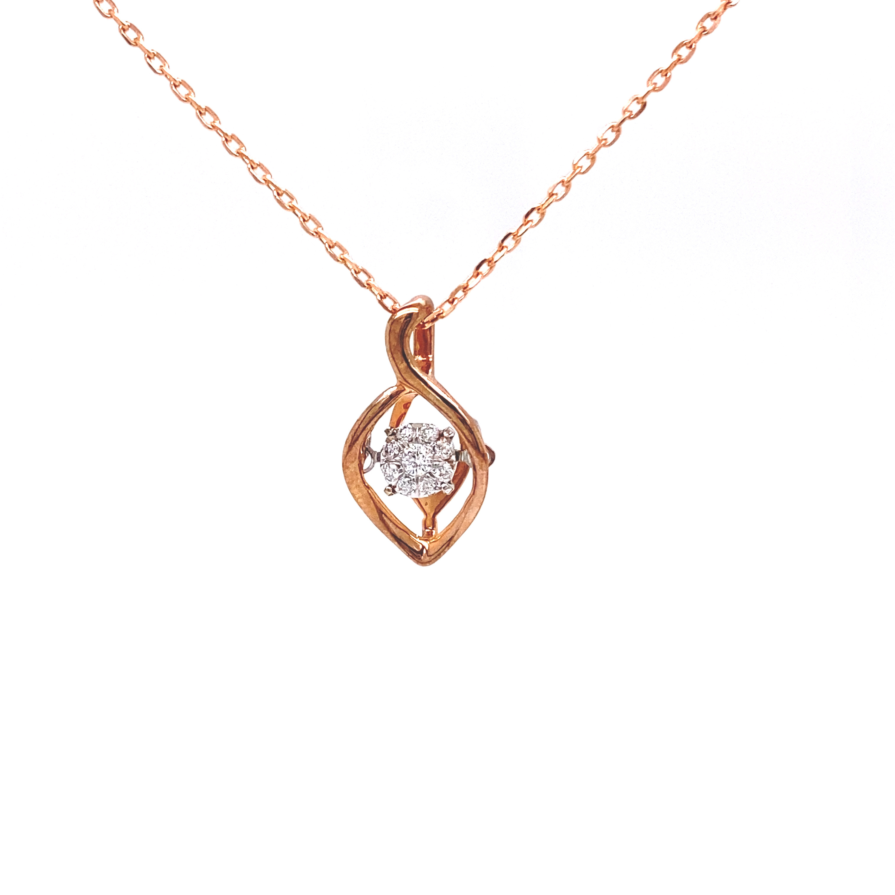 9R Dancing Diamond Pendant