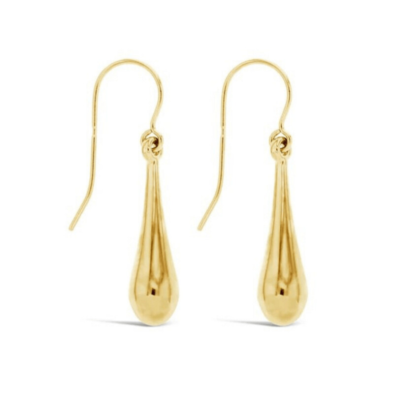 9ct Yellow Gold Teardrop Earrings