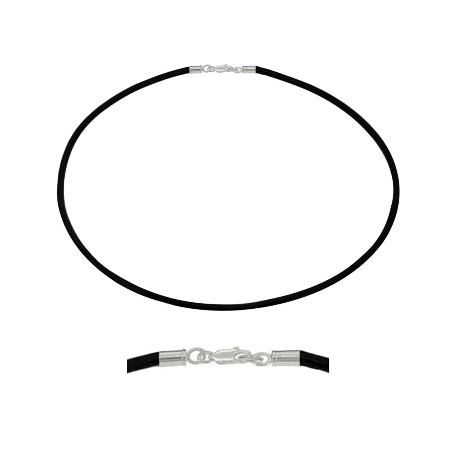 Black Neoprene Necklaces