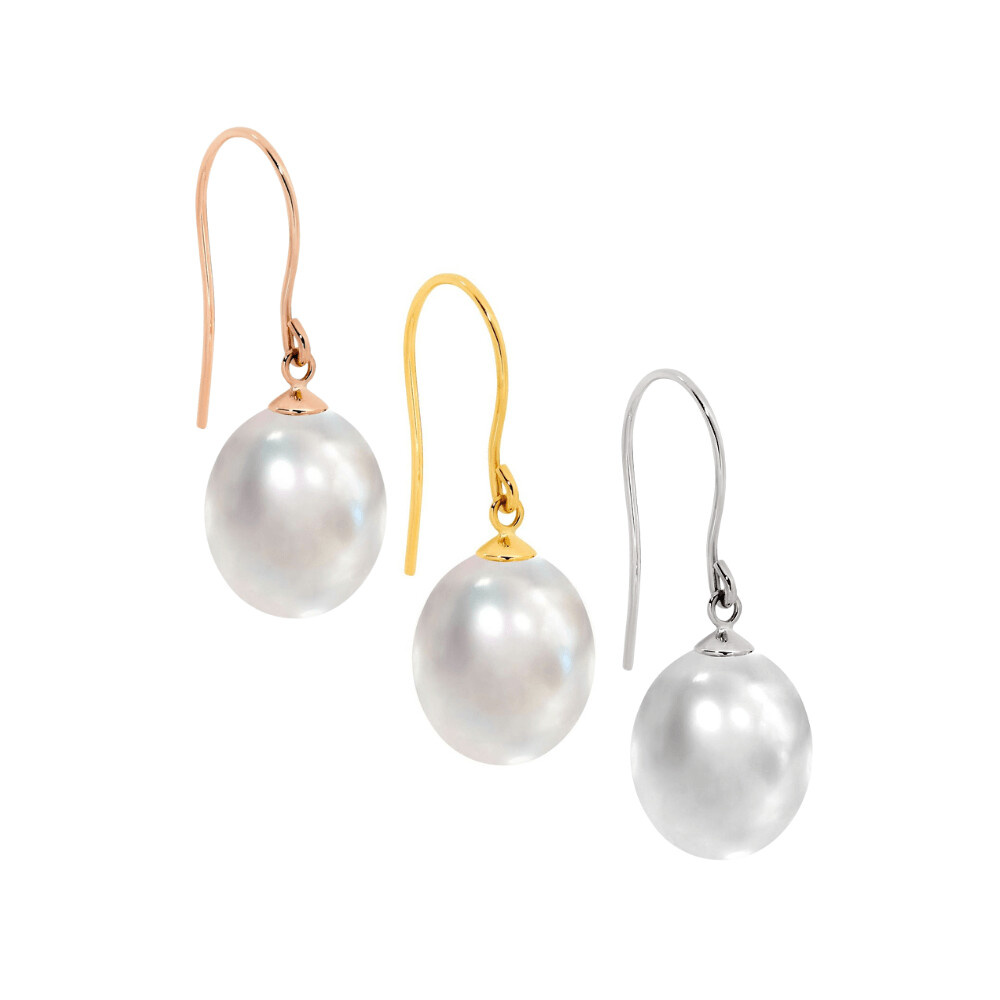 9ct Gold Freshwater Pearl Hook Earrings