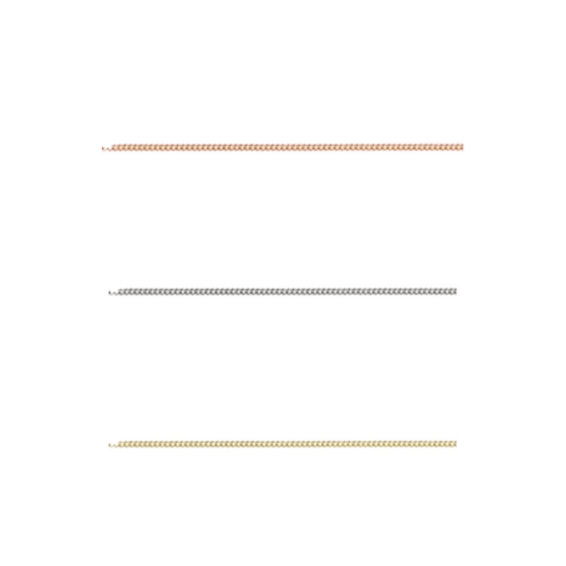 9ct Gold Fine Diamond Cut Curb Chain-CD30