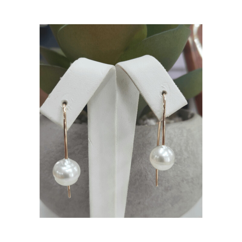 9ct Yellow Gold 9mm South Sea Pearl Drops