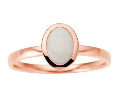 9ct Rose Gold Opal Ring
