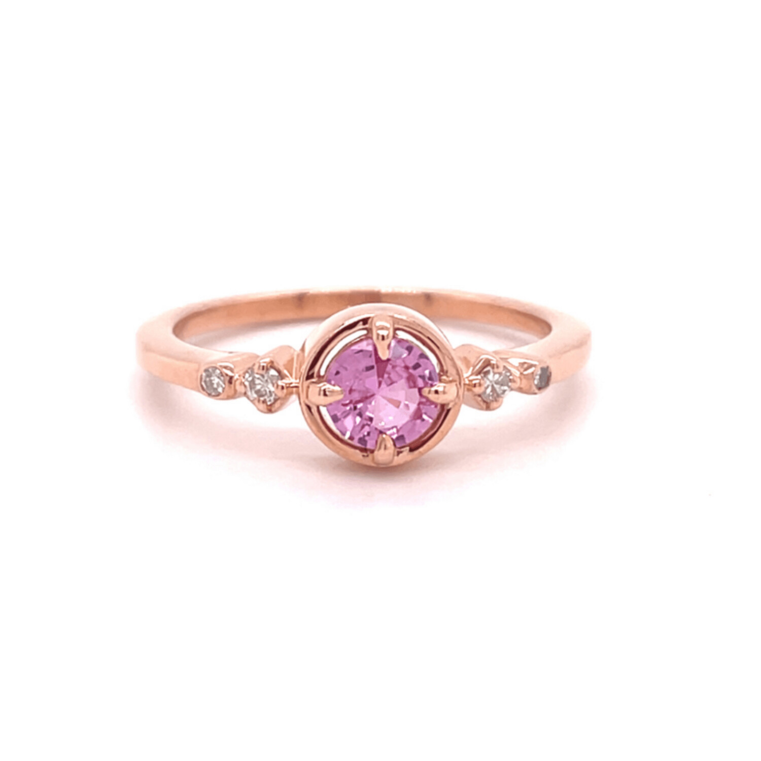 MAREI Dorian Pear-Cut Pink Sapphire Engagement Ring 18K Rose Gold – MAREI  New York