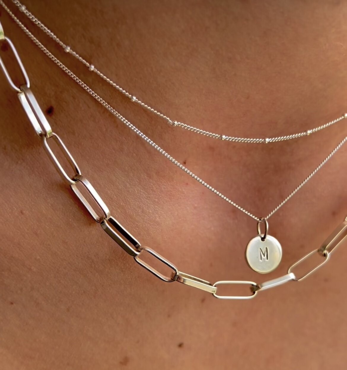 Italian  Diamond Curb & Ball Chain