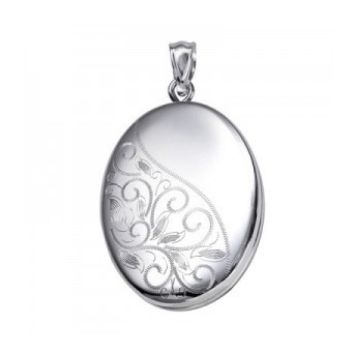 Sterling Silver Filigree Oval Locket