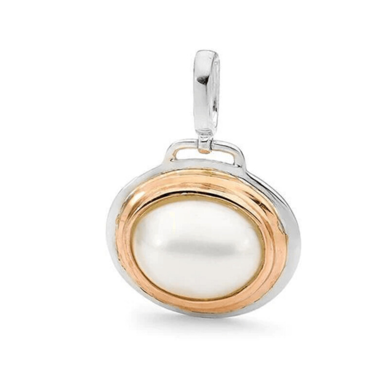 Sterling Silver RGP Mabe Pendant