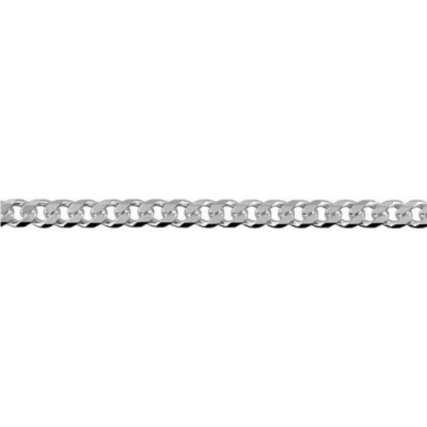 S/S Bevelled Curb Diamond Cut Chain - BCD100 S/S Bevelled Curb Diamond Cut Chain - BCD100