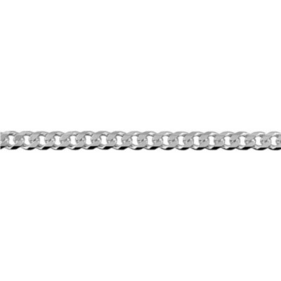 S/S Bevelled Curb Diamond Cut Chain - BCD100 S/S Bevelled Curb Diamond Cut Chain - BCD100