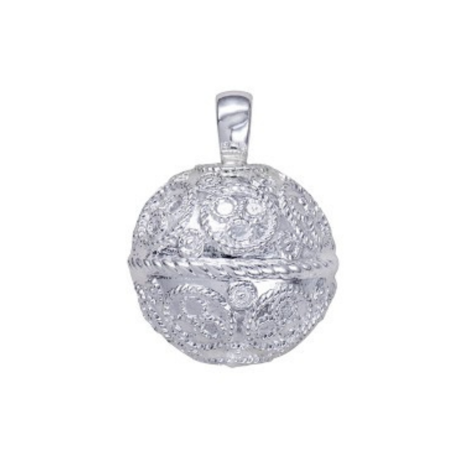 Sterling Silver Memorial Ball Pendant